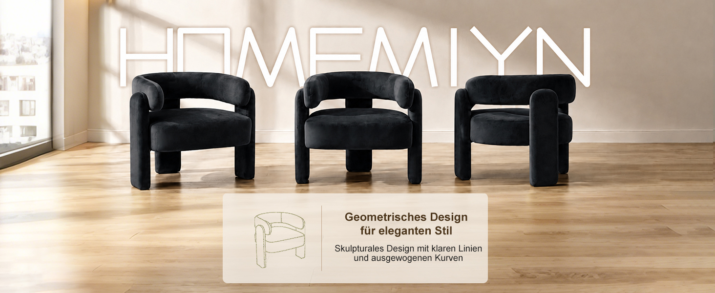 Geometrisches Design des HomeMiYN Sessels